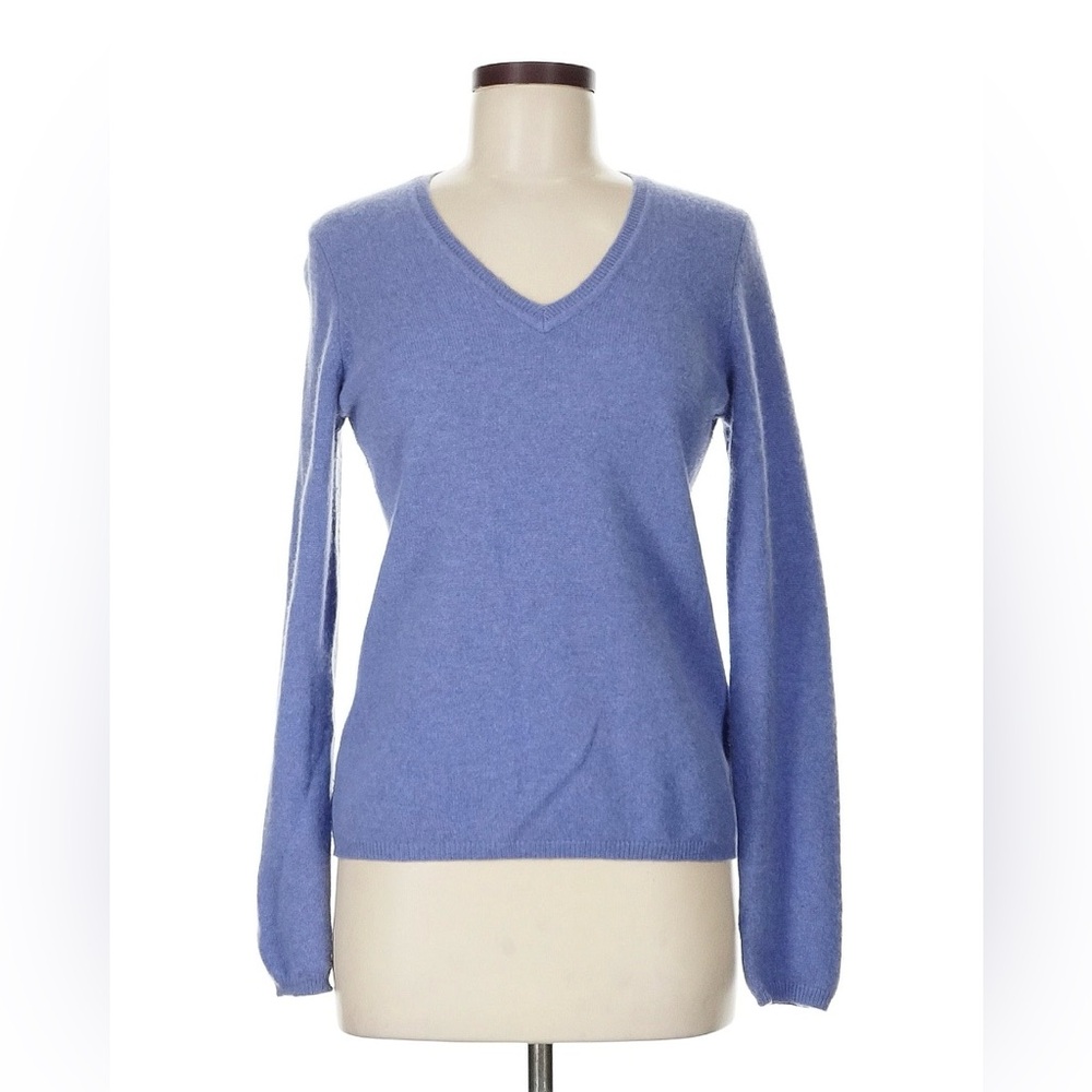 Charter Club Women's Blue V-Neck Sweater